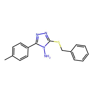 5-(4-Methylphenyl)-3-(phenylmethylthio)-1,2,4-triazole-4-ylamine structure