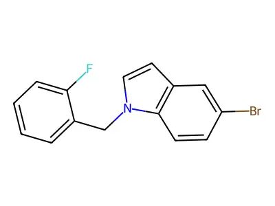 5-Bromo-1-[(2-fluorophenyl)methyl]indole structure