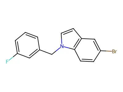 5-Bromo-1-[(3-fluorophenyl)methyl]indole structure