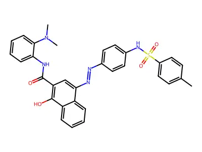 (4Z)-N-[2-(dimethylamino)phenyl]-4-[[4-[(4-methylphenyl)sulfonylamino]phenyl]hydrazinylidene]-1-oxonaphthalene-2-carboxamide structure