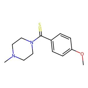 (4-Methoxyphenyl)-(4-methyl-1-piperazinyl)methanethione structure