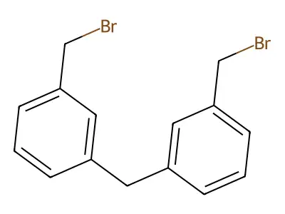 1-(Bromomethyl)-3-[3-(bromomethyl)benzyl]benzene structure