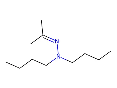 Acetone di-n-butylhydrazone structure