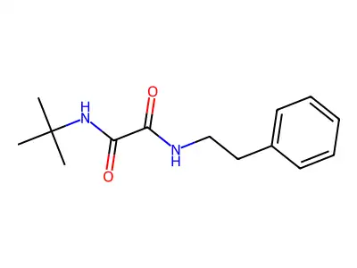 N-tert-butyl-N'-(2-phenylethyl)ethanediamide structure