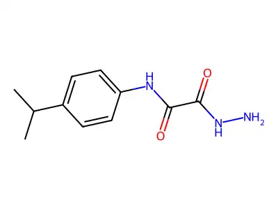 2-hydrazinyl-2-oxo-N-(4-propan-2-ylphenyl)acetamide structure