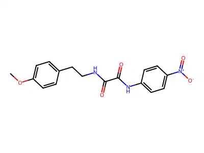 N-[2-(4-methoxyphenyl)ethyl]-N'-(4-nitrophenyl)ethanediamide structure