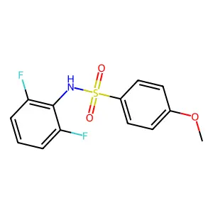 N-(2,6-difluorophenyl)-4-methoxybenzenesulfonamide structure