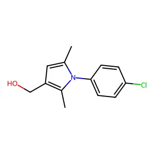 [1-(4-chlorophenyl)-2,5-dimethyl-1H-pyrrol-3-yl]methanol structure