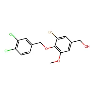 {3-Bromo-4-[(3,4-dichlorobenzyl)oxy]-5-methoxyphenyl}methanol structure