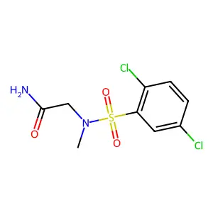 2-[(2,5-Dichlorophenyl)sulfonyl-methylamino]acetamide structure