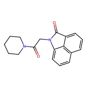 1-[2-oxo-2-(piperidin-1-yl)ethyl]benzo[cd]indol-2(1H)-one structure