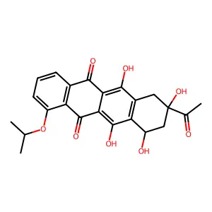 4-Demethoxy-4-isopropoxy-daunomycinon structure