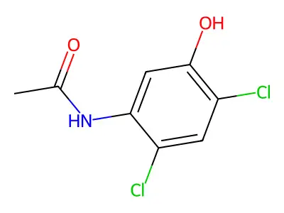 2,4-Dichloro-5-hydroxyacetanilide structure