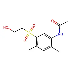 N-[5-[(2-Hydroxyethyl)sulfonyl]-2,4-dimethylphenyl]acetamide structure