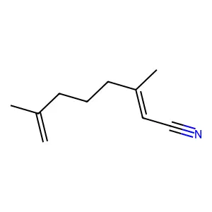 3,7-二甲基-2,7-辛二烯腈 structure