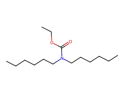 Carbamic acid, dihexyl-, ethyl ester structure