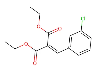 Diethyl 2-(3-chlorobenzylidene)malonate structure