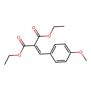 Diethyl 4-methoxybenzalmalonate structure