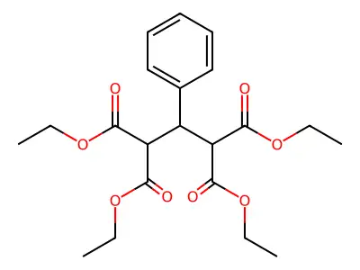 Tetraethyl 2-phenylpropane-1,1,3,3-tetracarboxylate structure