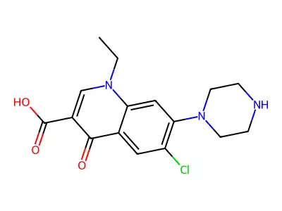 Norfloxacin EP Impurity F structure