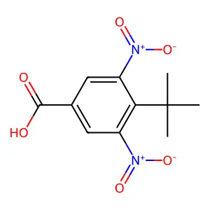 4-Tert-butyl-3,5-dinitrobenzoic acid structure