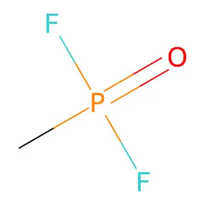 甲基膦酞二氟 structure