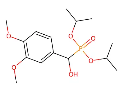 (3,4-Dimethoxyphenyl)-di(propan-2-yloxy)phosphorylmethanol structure