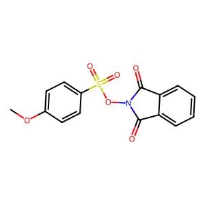 2-{[(4-methoxyphenyl)sulfonyl]oxy}-1H-isoindole-1,3(2H)-dione structure