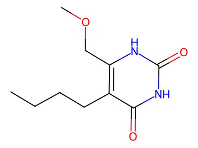 5-Butyl-6-(methoxymethyl)pyrimidine-2,4(1H,3H)-dione structure