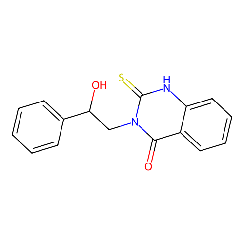 3-(2-hydroxy-2-phenylethyl)-2-sulfanylquinazolin-4(3H)-one structure