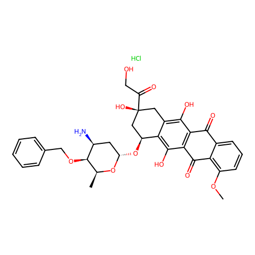 Berubicin Hydrochloride structure