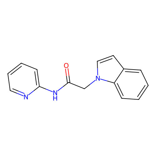 2-(1H-indol-1-yl)-N-(pyridin-2-yl)acetamide structure