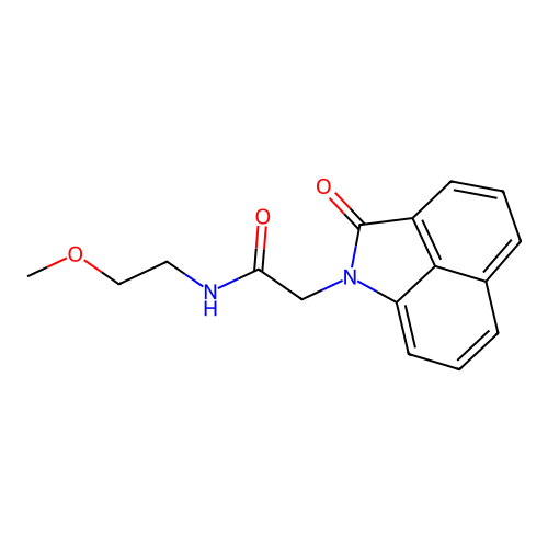N-(2-methoxyethyl)-2-(2-oxobenzo[cd]indol-1(2H)-yl)acetamide structure