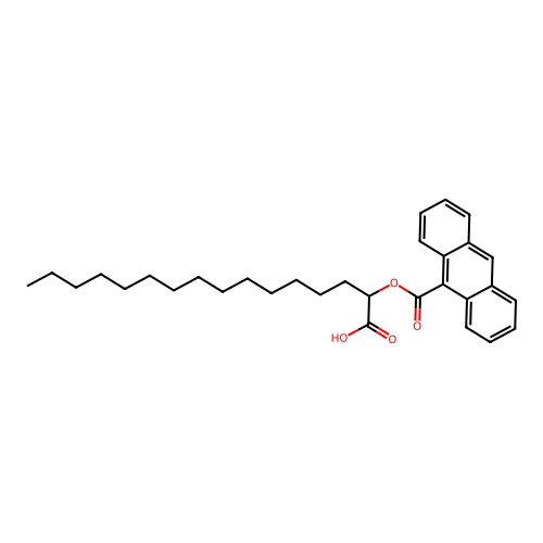 2-(9-Anthroyloxy)palmitate structure