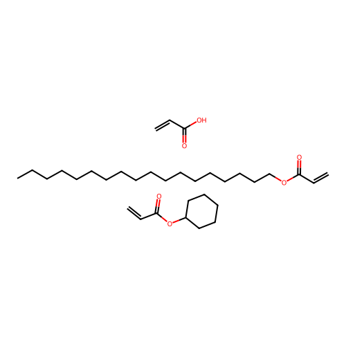 Cyclohexyl prop-2-enoate;octadecyl prop-2-enoate;prop-2-enoic acid structure