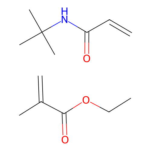 N-tert-Butylprop-2-enimidic acid--ethyl 2-methylprop-2-enoate (1/1) structure