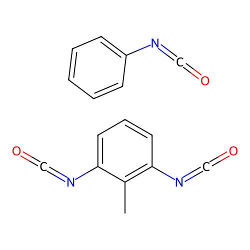 1,3-Diisocyanato-2-methylbenzene--isocyanatobenzene (1/1) structure