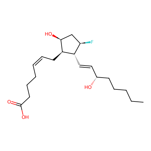 11-fluoro-11-dehydroxyprostaglandin F2alpha structure