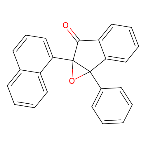 6a-(naphthalen-1-yl)-1a-phenyl-1a,6a-dihydro-6H-indeno[1,2-b]oxiren-6-one structure