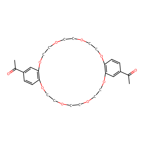 1,1'-(6,7,9,10,12,13,20,21,23,24,26,27-dodecahydrodibenzo[b,n][1,4,7,10,13,16,19,22]octaoxacyclotetracosine-2,16-diyl)diethanone structure
