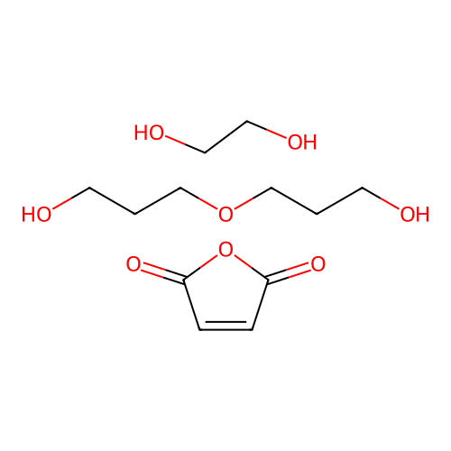 Ethane-1,2-diol;furan-2,5-dione;3-(3-hydroxypropoxy)propan-1-ol structure