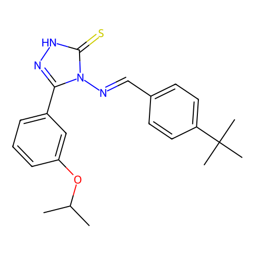 C22H26N4OS structure