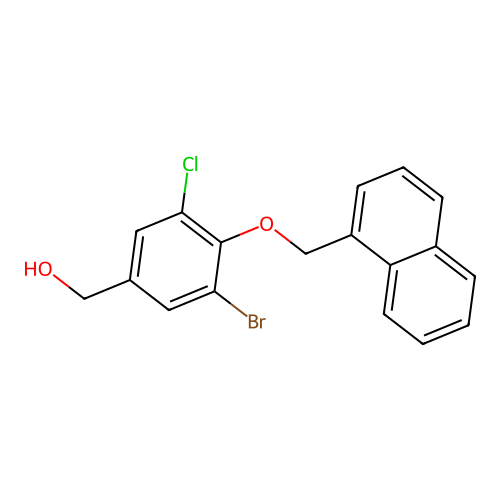 [3-Bromo-5-chloro-4-(1-naphthylmethoxy)phenyl]methanol structure