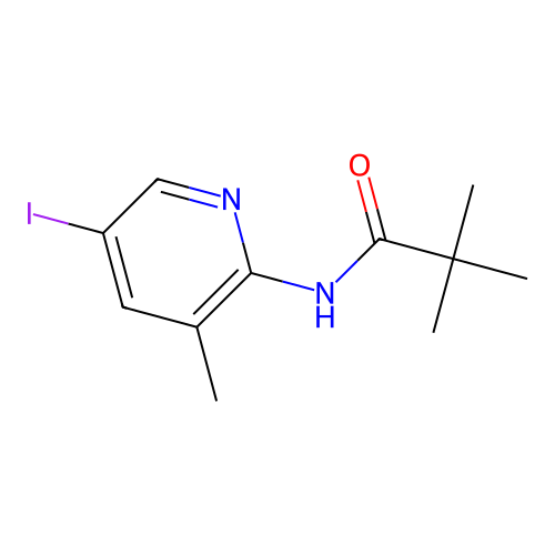 N-(5-Iodo-3-methylpyridin-2-yl)-2,2-dimethylpropanamide structure