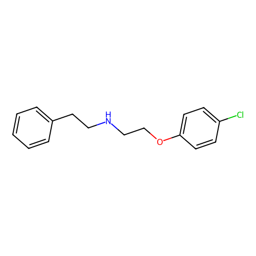 [2-(4-Chlorophenoxy)ethyl](2-phenylethyl)amine oxalate structure