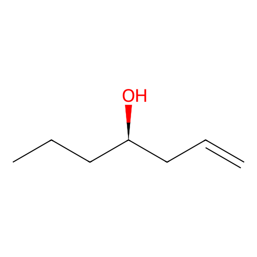1-Hepten-4-ol, (4R)- structure