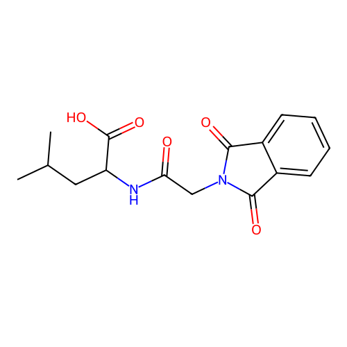 2-[2-(1,3-Dioxo-1,3-dihydro-isoindol-2-yl)-acetylamino]-4-methyl-pentanoic acid structure