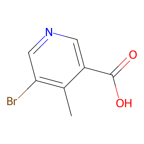 5-Bromo-4-methylnicotinic acid structure