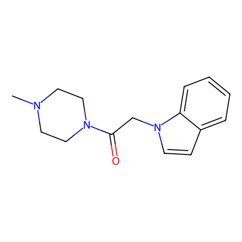 2-(1H-indol-1-yl)-1-(4-methylpiperazin-1-yl)ethanone structure