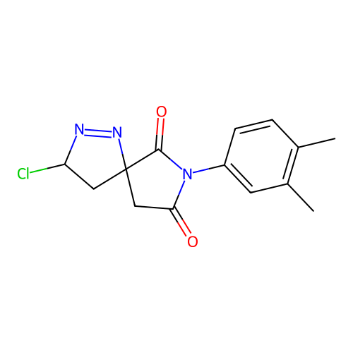 3-Chloro-7-(3,4-dimethylphenyl)-1,2,7-triazaspiro[4.4]non-1-ene-6,8-dione structure